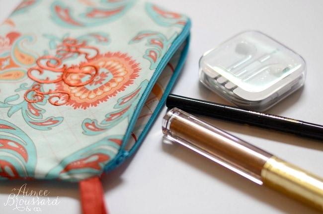 Monogrammed Lipstick Pouch monogrammed lipstick pouch