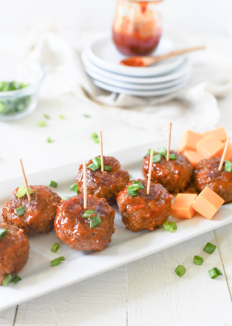 Honey Garlic Party Meatballs