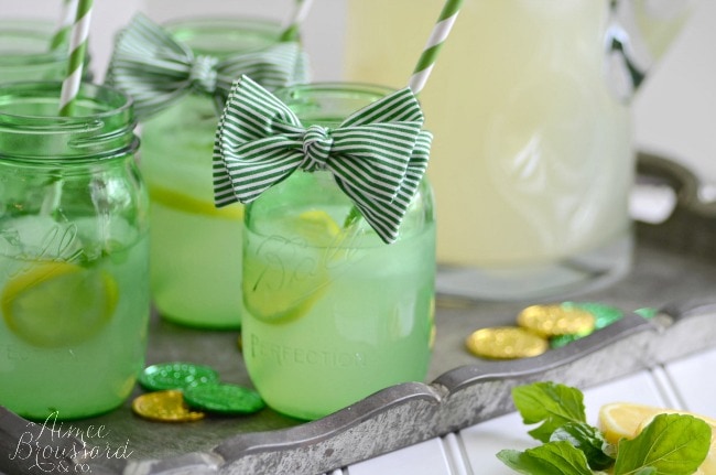 St. Patrick’s Day Fizzy Lemonade