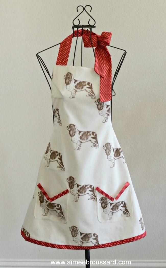 Cavalier King Charles Spaniel Apron by Aimee Broussard & Co. 