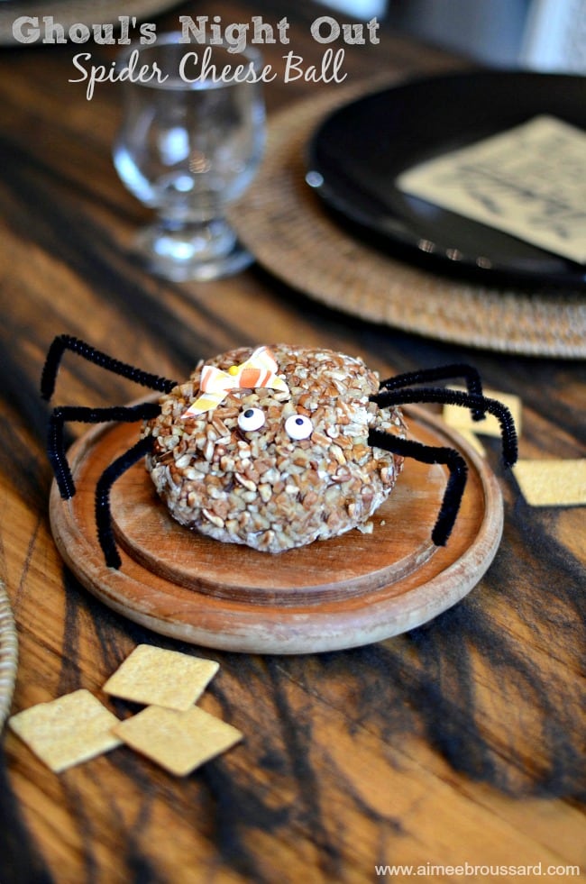 Bacon & Chive Cheese Ball Spider