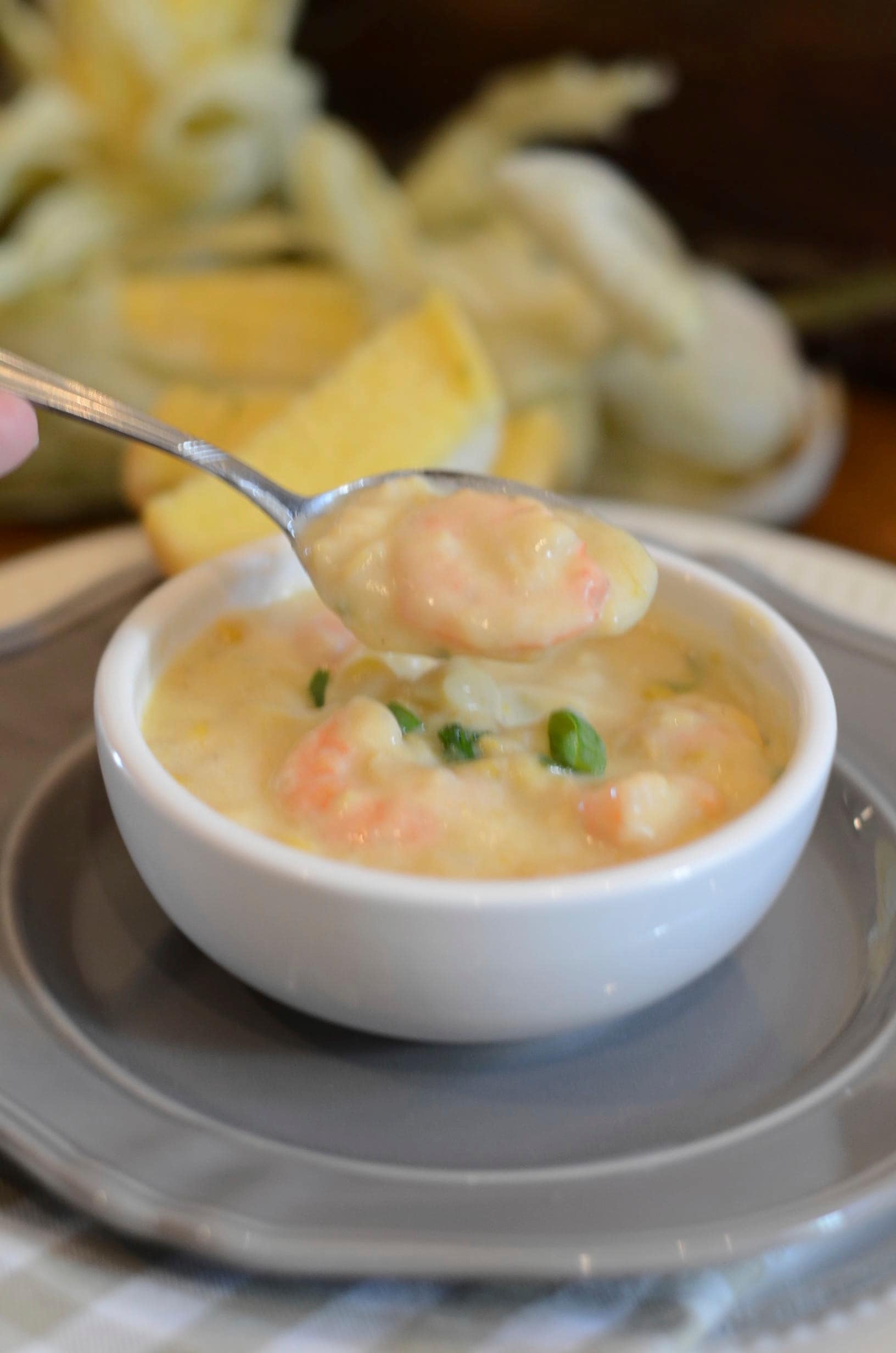 Creamy Shrimp & Sweet Corn Soup Aimee Broussard