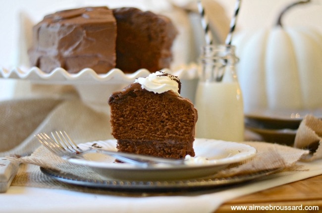 Devil’s Food Cake with Chocolate Fudge Frosting