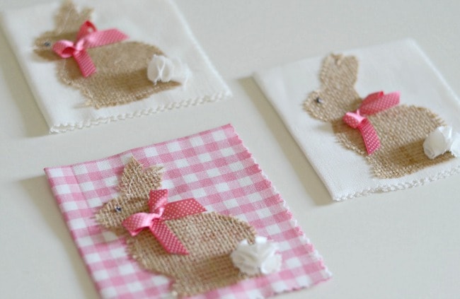 Make Your Own Easter Bunny Cocktail Napkins 