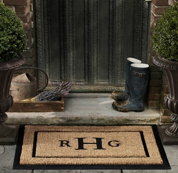 Restoration Hardware Door Mat DIY