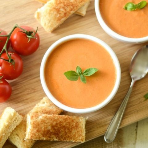 Crock Pot Tomato Basil Soup