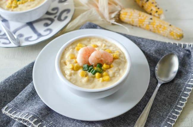 Creamy Shrimp & Corn Soup 