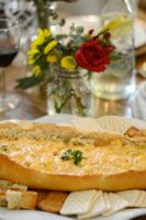 French Bread Hot Crab Dip
