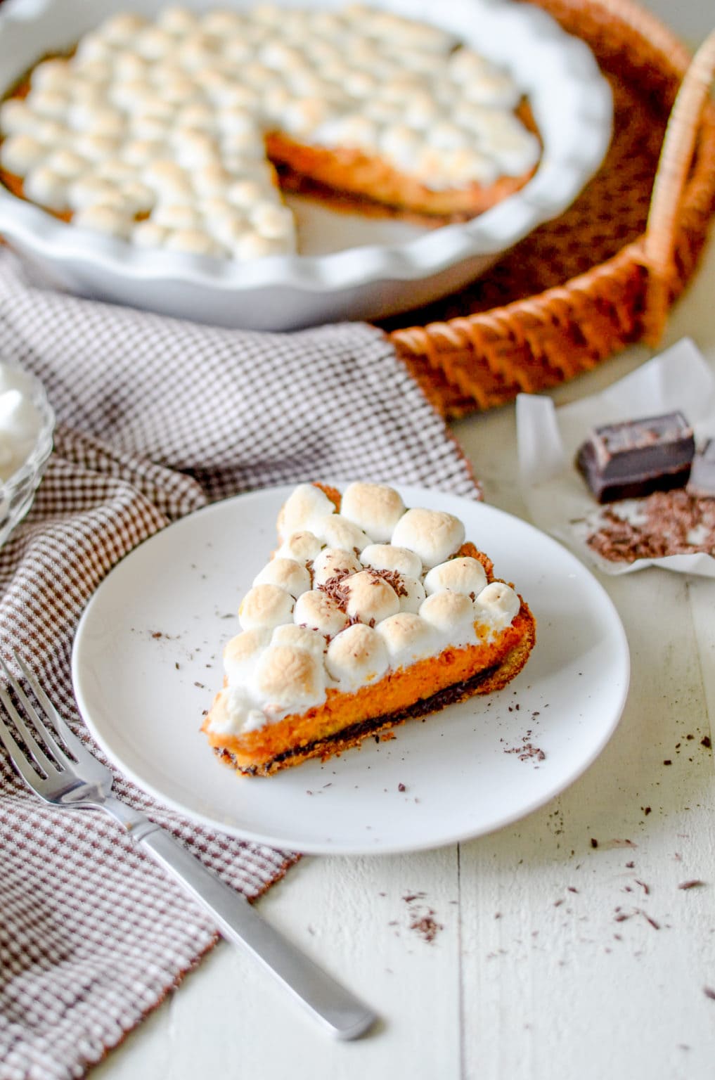 Sweet Potato Pie with Marshmallow