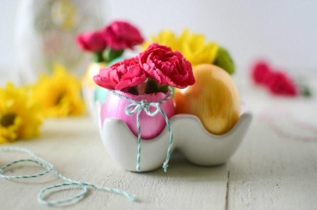 Easter Egg Flower Vase/ Aimee Broussard for PAAS Egg Dye