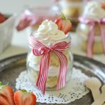 Mason Jar Tres Leches Cake with Strawberry Whipped Cream