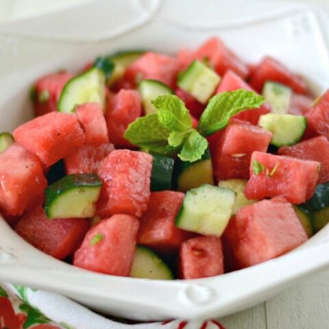 Watermelon Mojito Salad
