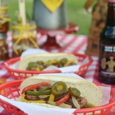 Grilled Italian Sausage Sandwiches with Skillet Peppers