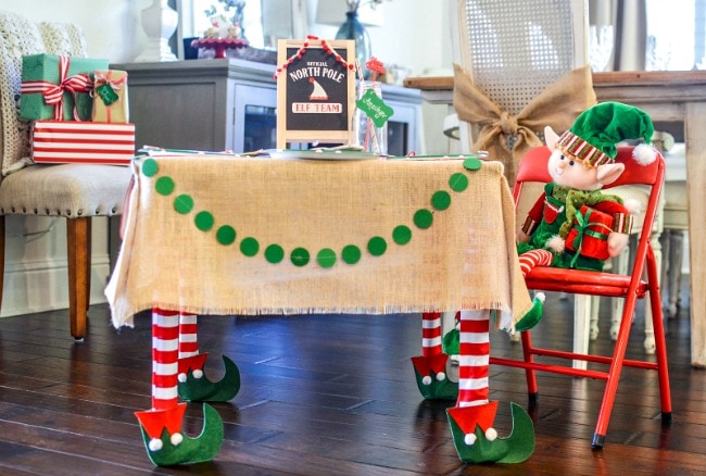 Team Elf Children's Christmas Table