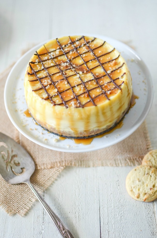 Instant Pot Salted Caramel Cheesecake 