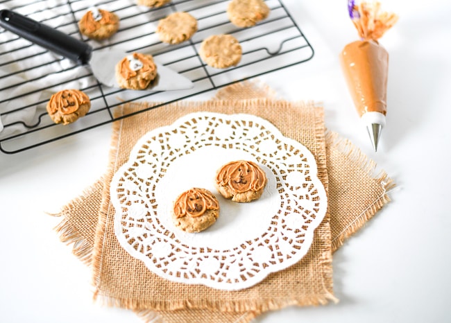 Homemade Decorated Peanut Butter Dog Cookies