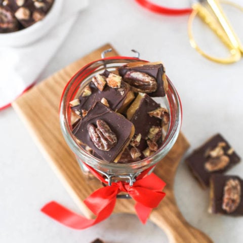 Candied Pecan Chocolate Toffee
