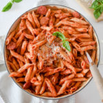 One Pot Penne alla Vodka with Spicy Andouille