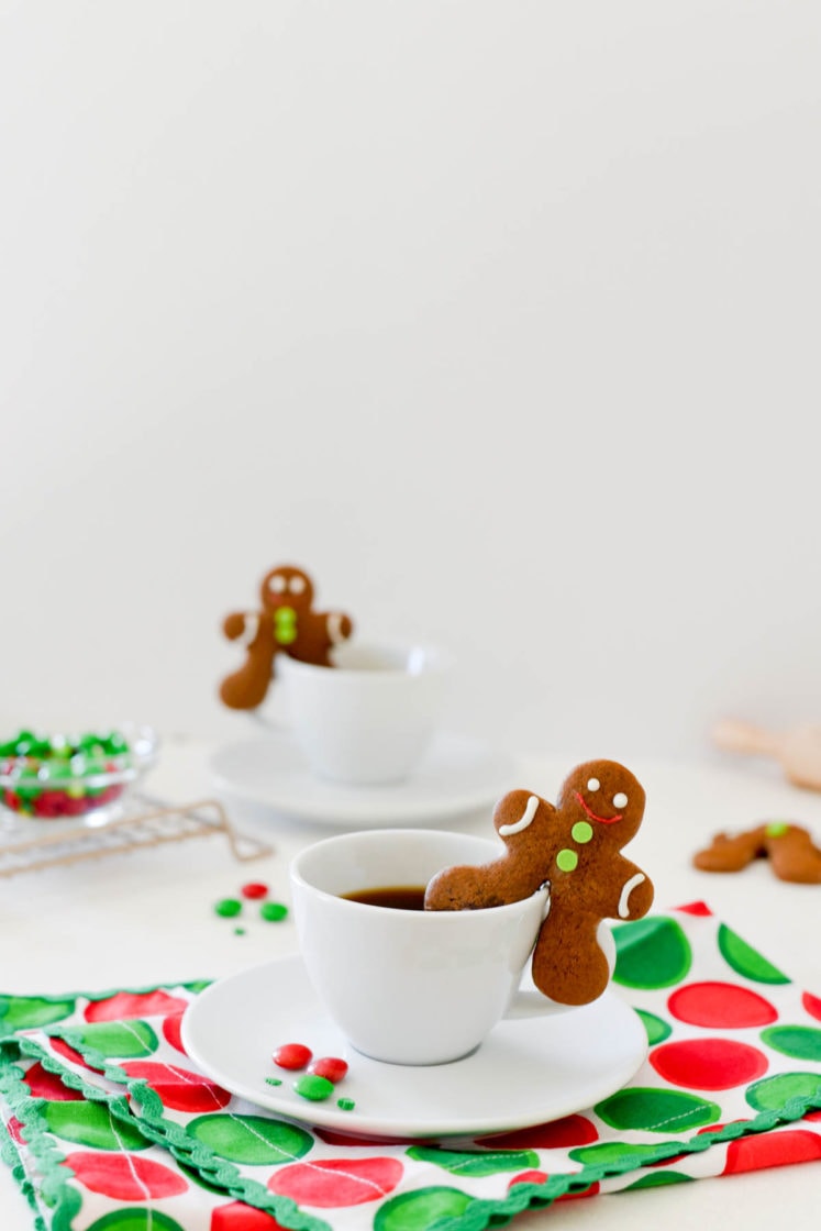 Chocolate Gingerbread Mug Cookies