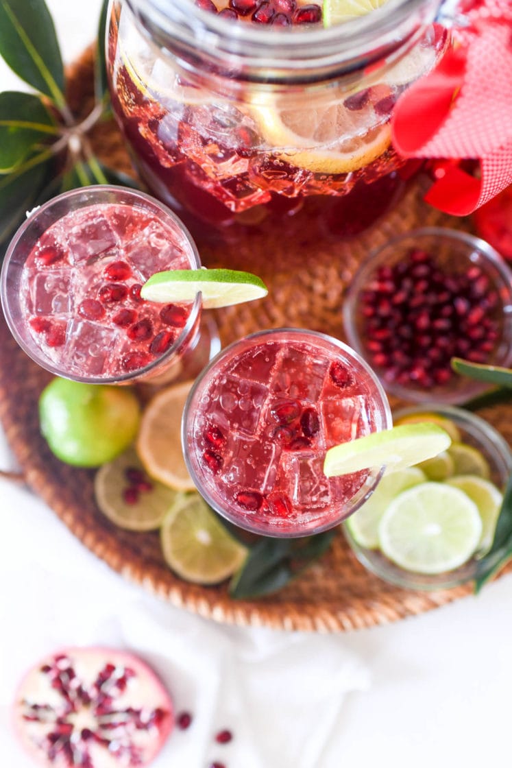 Family Friendly Pomegranate Party Punch 