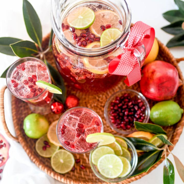 Family Friendly Pomegranate Party Punch
