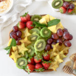 Tropical Fruit Salad with Honey Yogurt Dressing