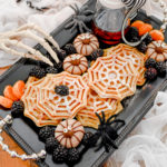 Halloween Spider Web Waffles