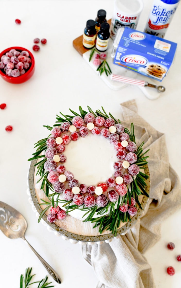 Christmas Wreath Cake 